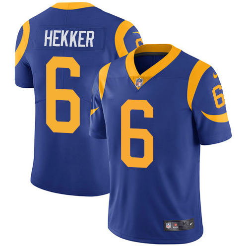 Nike Rams #6 Johnny Hekker Royal Blue Alternate Youth Stitched NFL Vapor Untouchable Limited Jersey Nike Rams #6 Johnny Hekker Royal Blue Alternate Youth Stitched NFL Vapor Untouchable Limited Jersey
