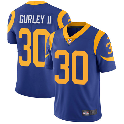 Nike Rams #30 Todd Gurley II Royal Blue Alternate Youth Stitched NFL Vapor Untouchable Limited Jersey Nike Rams #30 Todd Gurley II Royal Blue Alternate Youth Stitched NFL Vapor Untouchable Limited Jersey