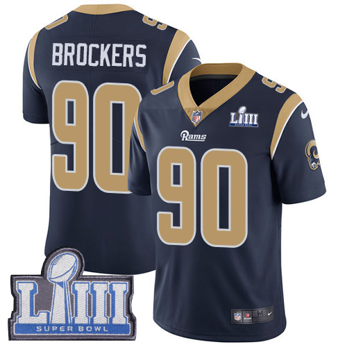 Nike Rams #90 Michael Brockers Navy Blue Team Color Super Bowl LIII Bound Youth Stitched NFL Vapor Untouchable Limited Jersey Nike Rams #90 Michael Brockers Navy Blue Team Color Super Bowl LIII Bound Youth Stitched NFL Vapor Untouchable Limited Jersey