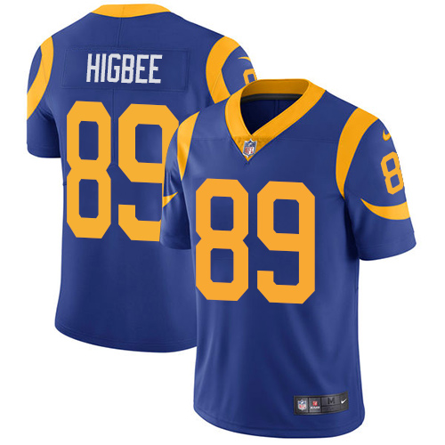 Nike Rams #89 Tyler Higbee Royal Blue Alternate Youth Stitched NFL Vapor Untouchable Limited Jersey Nike Rams #89 Tyler Higbee Royal Blue Alternate Youth Stitched NFL Vapor Untouchable Limited Jersey