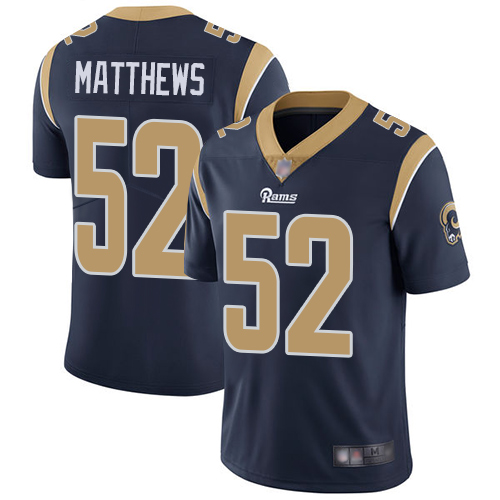 Nike Rams #52 Clay Matthews Navy Blue Team Color Youth Stitched NFL Vapor Untouchable Limited Jersey Nike Rams #52 Clay Matthews Navy Blue Team Color Youth Stitched NFL Vapor Untouchable Limited Jersey