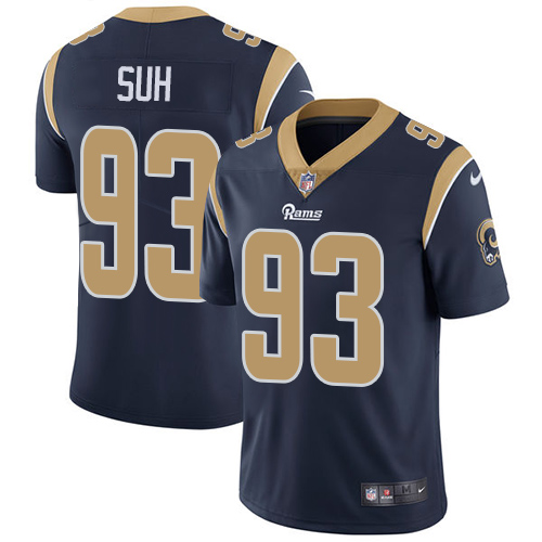 Nike Rams #93 Ndamukong Suh Navy Blue Team Color Youth Stitched NFL Vapor Untouchable Limited Jersey Nike Rams #93 Ndamukong Suh Navy Blue Team Color Youth Stitched NFL Vapor Untouchable Limited Jersey