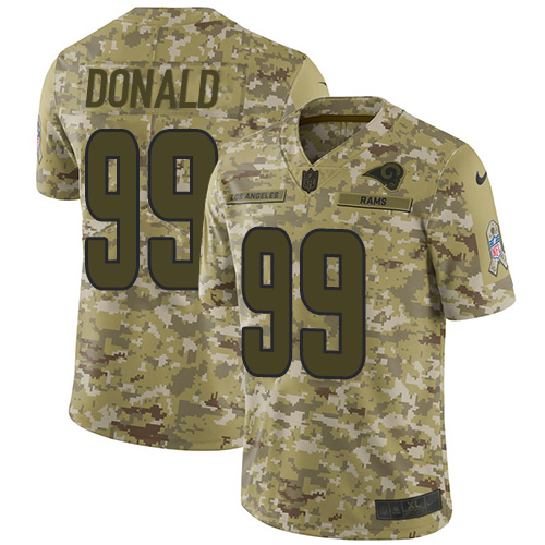 Nike Rams #99 Aaron Donald Camo Youth Stitched NFL Limited 2018 Salute to Service Jersey Nike Rams #99 Aaron Donald Camo Youth Stitched NFL Limited 2018 Salute to Service Jersey