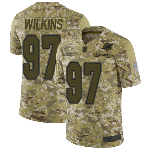 Nike Dolphins #97 Christian Wilkins Camo Youth Stitched NFL Limited 2018 Salute to Service Jersey Nike Dolphins #97 Christian Wilkins Camo Youth Stitched NFL Limited 2018 Salute to Service Jersey