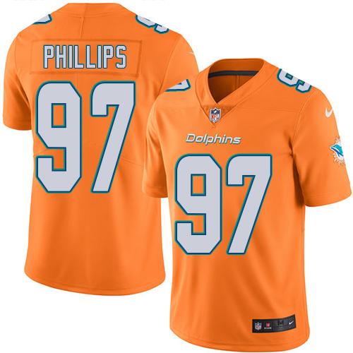 Nike Dolphins #97 Jordan Phillips Orange Youth Stitched NFL Limited Rush Jersey Nike Dolphins #97 Jordan Phillips Orange Youth Stitched NFL Limited Rush Jersey