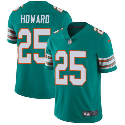 Nike Dolphins #25 Xavien Howard Aqua Green Alternate Youth Stitched NFL Vapor Untouchable Limited Jersey Nike Dolphins #25 Xavien Howard Aqua Green Alternate Youth Stitched NFL Vapor Untouchable Limited Jersey