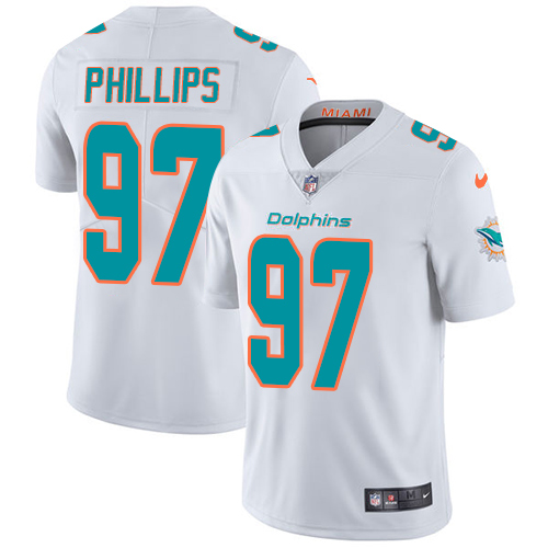 Nike Dolphins #97 Jordan Phillips White Youth Stitched NFL Vapor Untouchable Limited Jersey Nike Dolphins #97 Jordan Phillips White Youth Stitched NFL Vapor Untouchable Limited Jersey