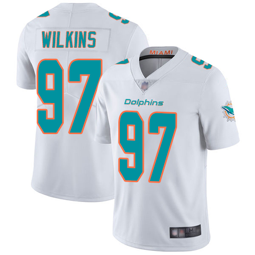 Nike Dolphins #97 Christian Wilkins White Youth Stitched NFL Vapor Untouchable Limited Jersey Nike Dolphins #97 Christian Wilkins White Youth Stitched NFL Vapor Untouchable Limited Jersey