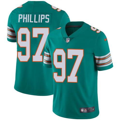 Nike Dolphins #97 Jordan Phillips Aqua Green Alternate Youth Stitched NFL Vapor Untouchable Limited Jersey Nike Dolphins #97 Jordan Phillips Aqua Green Alternate Youth Stitched NFL Vapor Untouchable Limited Jersey