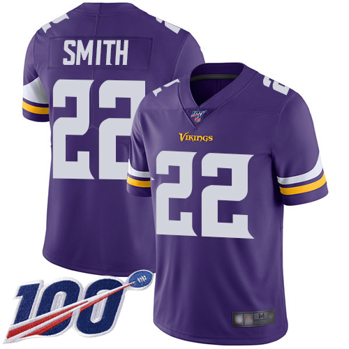 Nike Vikings #22 Harrison Smith Purple Team Color Youth Stitched NFL 100th Season Vapor Limited Jersey Nike Vikings #22 Harrison Smith Purple Team Color Youth Stitched NFL 100th Season Vapor Limited Jersey