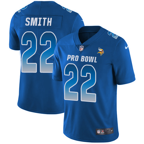 Nike Vikings #22 Harrison Smith Royal Youth Stitched NFL Limited NFC 2019 Pro Bowl Jersey Nike Vikings #22 Harrison Smith Royal Youth Stitched NFL Limited NFC 2019 Pro Bowl Jersey