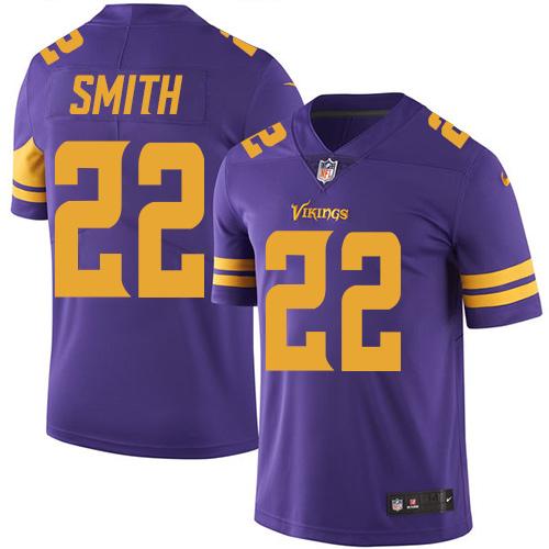 Nike Vikings #22 Harrison Smith Purple Youth Stitched NFL Limited Rush Jersey Nike Vikings #22 Harrison Smith Purple Youth Stitched NFL Limited Rush Jersey