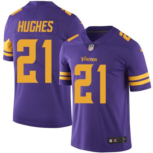 Nike Vikings #21 Mike Hughes Purple Youth Stitched NFL Limited Rush Jersey Nike Vikings #21 Mike Hughes Purple Youth Stitched NFL Limited Rush Jersey