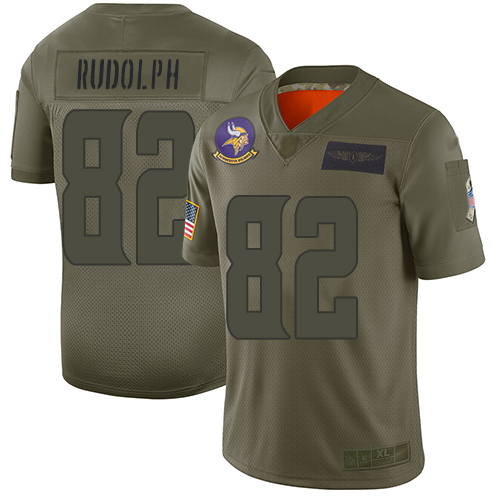Nike Vikings #82 Kyle Rudolph Camo Youth Stitched NFL Limited 2019 Salute to Service Jersey Nike Vikings #82 Kyle Rudolph Camo Youth Stitched NFL Limited 2019 Salute to Service Jersey