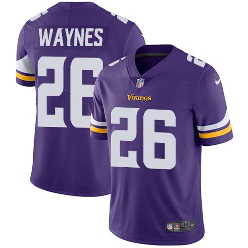 Nike Vikings #26 Trae Waynes Purple Team Color Youth Stitched NFL Vapor Untouchable Limited Jersey Nike Vikings #26 Trae Waynes Purple Team Color Youth Stitched NFL Vapor Untouchable Limited Jersey
