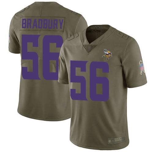 Nike Vikings #56 Garrett Bradbury Olive Youth Stitched NFL Limited 2017 Salute to Service Jersey Nike Vikings #56 Garrett Bradbury Olive Youth Stitched NFL Limited 2017 Salute to Service Jersey