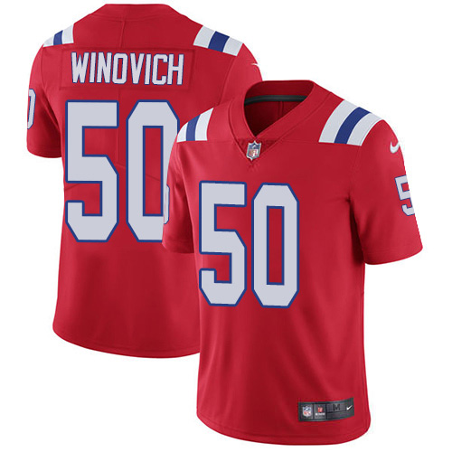 Nike Patriots #50 Chase Winovich Red Alternate Youth Stitched NFL Vapor Untouchable Limited Jersey Nike Patriots #50 Chase Winovich Red Alternate Youth Stitched NFL Vapor Untouchable Limited Jersey