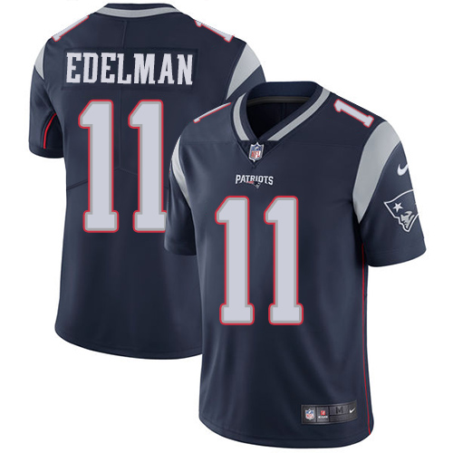 Nike Patriots #11 Julian Edelman Navy Blue Team Color Youth Stitched NFL Vapor Untouchable Limited Jersey Nike Patriots #11 Julian Edelman Navy Blue Team Color Youth Stitched NFL Vapor Untouchable Limited Jersey