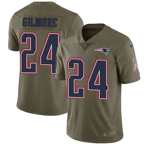 Nike Patriots #24 Stephon Gilmore Olive Youth Stitched NFL Limited 2017 Salute to Service Jersey Nike Patriots #24 Stephon Gilmore Olive Youth Stitched NFL Limited 2017 Salute to Service Jersey