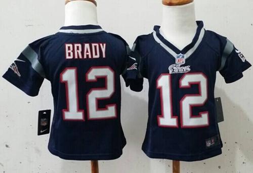 Toddler Nike Patriots #12 Tom Brady Navy Blue Team Color Stitched NFL Elite Jersey Toddler Nike Patriots #12 Tom Brady Navy Blue Team Color Stitched NFL Elite Jersey