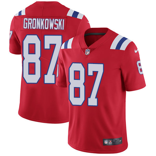 Nike Patriots #87 Rob Gronkowski Red Alternate Youth Stitched NFL Vapor Untouchable Limited Jersey Nike Patriots #87 Rob Gronkowski Red Alternate Youth Stitched NFL Vapor Untouchable Limited Jersey