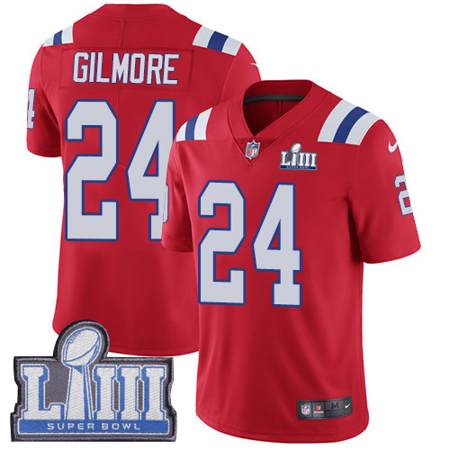 Nike Patriots #24 Stephon Gilmore Red Alternate Super Bowl LIII Bound Youth Stitched NFL Vapor Untouchable Limited Jersey Nike Patriots #24 Stephon Gilmore Red Alternate Super Bowl LIII Bound Youth Stitched NFL Vapor Untouchable Limited Jersey