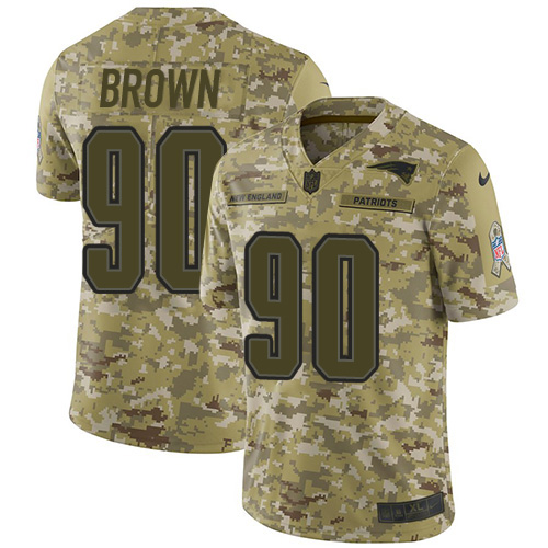 Nike Patriots #90 Malcom Brown Camo Youth Stitched NFL Limited 2018 Salute to Service Jersey Nike Patriots #90 Malcom Brown Camo Youth Stitched NFL Limited 2018 Salute to Service Jersey