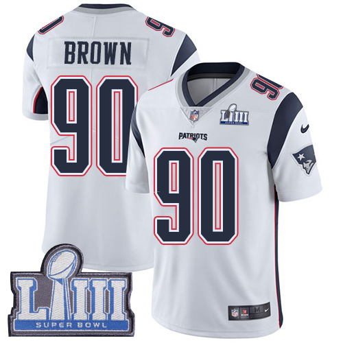 Nike Patriots #90 Malcom Brown White Super Bowl LIII Bound Youth Stitched NFL Vapor Untouchable Limited Jersey Nike Patriots #90 Malcom Brown White Super Bowl LIII Bound Youth Stitched NFL Vapor Untouchable Limited Jersey
