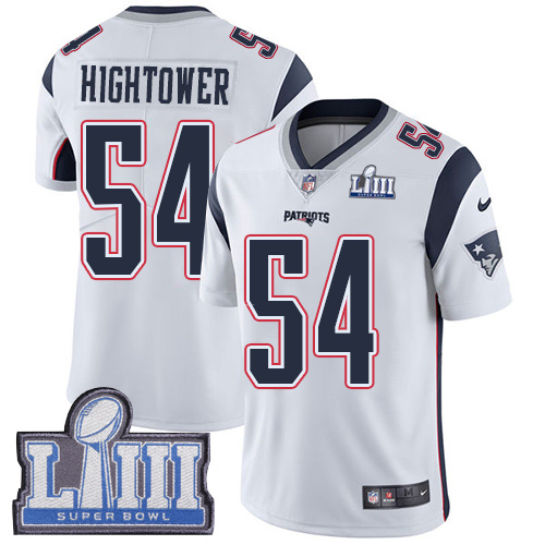 Nike Patriots #54 Dont'a Hightower White Super Bowl LIII Bound Youth Stitched NFL Vapor Untouchable Limited Jersey Nike Patriots #54 Dont'a Hightower White Super Bowl LIII Bound Youth Stitched NFL Vapor Untouchable Limited Jersey