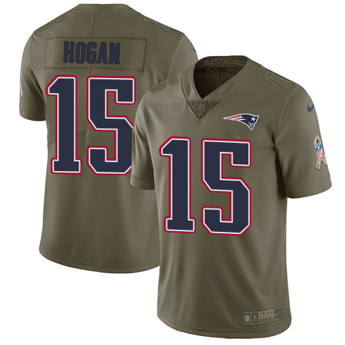 Nike Patriots #15 Chris Hogan Olive Youth Stitched NFL Limited 2017 Salute to Service Jersey Nike Patriots #15 Chris Hogan Olive Youth Stitched NFL Limited 2017 Salute to Service Jersey