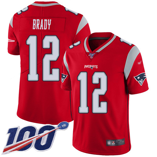 Nike Patriots #12 Tom Brady Red Youth Stitched NFL Limited Inverted Legend 100th Season Jersey Nike Patriots #12 Tom Brady Red Youth Stitched NFL Limited Inverted Legend 100th Season Jersey