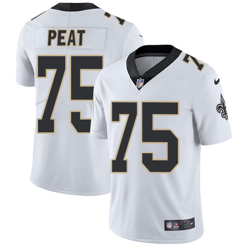 Nike Saints #75 Andrus Peat White Youth Stitched NFL Vapor Untouchable Limited Jersey Nike Saints #75 Andrus Peat White Youth Stitched NFL Vapor Untouchable Limited Jersey