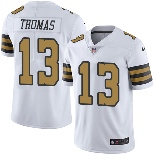 Nike Saints #13 Michael Thomas White Youth Stitched NFL Limited Rush Jersey Nike Saints #13 Michael Thomas White Youth Stitched NFL Limited Rush Jersey