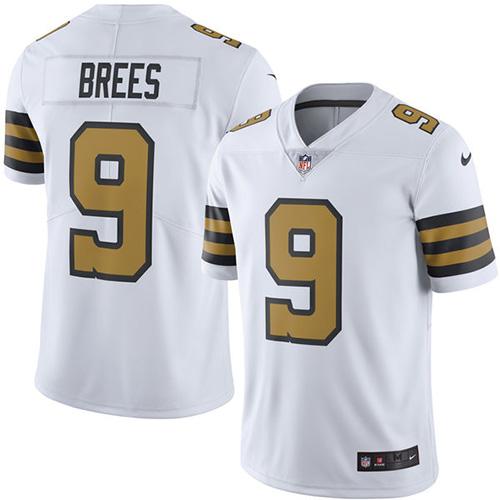 Nike Saints #9 Drew Brees White Youth Stitched NFL Limited Rush Jersey Nike Saints #9 Drew Brees White Youth Stitched NFL Limited Rush Jersey
