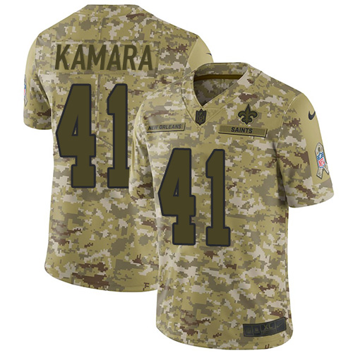 Nike Saints #41 Alvin Kamara Camo Youth Stitched NFL Limited 2018 Salute to Service Jersey Nike Saints #41 Alvin Kamara Camo Youth Stitched NFL Limited 2018 Salute to Service Jersey