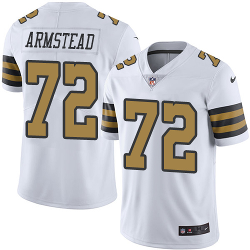 Nike Saints #72 Terron Armstead White Youth Stitched NFL Limited Rush Jersey Nike Saints #72 Terron Armstead White Youth Stitched NFL Limited Rush Jersey