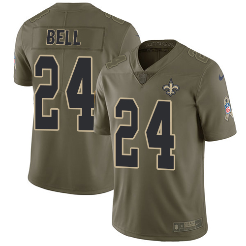 Nike Saints #24 Vonn Bell Olive Youth Stitched NFL Limited 2017 Salute to Service Jersey Nike Saints #24 Vonn Bell Olive Youth Stitched NFL Limited 2017 Salute to Service Jersey