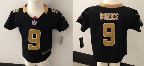Toddler Nike Saints #9 Drew Brees Black Team Color Stitched NFL Elite Jersey Toddler Nike Saints #9 Drew Brees Black Team Color Stitched NFL Elite Jersey