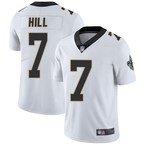 Nike Saints #7 Taysom Hill White Youth Stitched NFL Vapor Untouchable Limited Jersey Nike Saints #7 Taysom Hill White Youth Stitched NFL Vapor Untouchable Limited Jersey