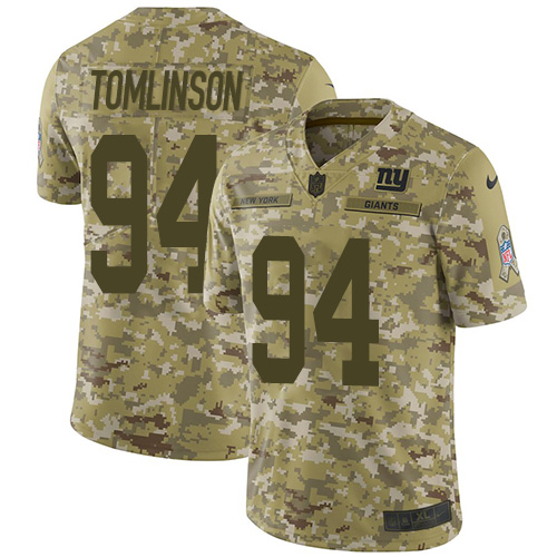 Nike Giants #94 Dalvin Tomlinson Camo Youth Stitched NFL Limited 2018 Salute to Service Jersey Nike Giants #94 Dalvin Tomlinson Camo Youth Stitched NFL Limited 2018 Salute to Service Jersey