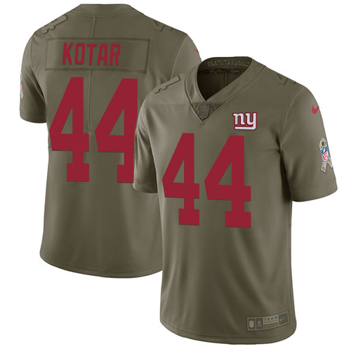 Nike Giants #44 Doug Kotar Olive Youth Stitched NFL Limited 2017 Salute to Service Jersey Nike Giants #44 Doug Kotar Olive Youth Stitched NFL Limited 2017 Salute to Service Jersey
