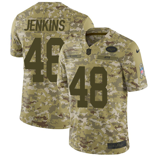 Nike Jets #48 Jordan Jenkins Camo Youth Stitched NFL Limited 2018 Salute to Service Jersey Nike Jets #48 Jordan Jenkins Camo Youth Stitched NFL Limited 2018 Salute to Service Jersey