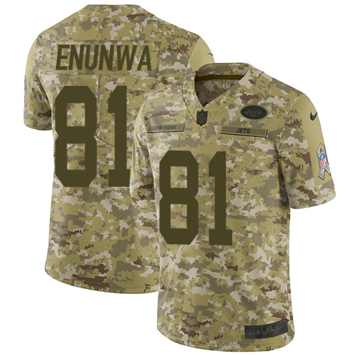 Nike Jets #81 Quincy Enunwa Camo Youth Stitched NFL Limited 2018 Salute to Service Jersey Nike Jets #81 Quincy Enunwa Camo Youth Stitched NFL Limited 2018 Salute to Service Jersey