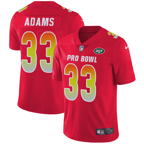 Nike Jets #33 Jamal Adams Red Youth Stitched NFL Limited AFC 2019 Pro Bowl Jersey Nike Jets #33 Jamal Adams Red Youth Stitched NFL Limited AFC 2019 Pro Bowl Jersey