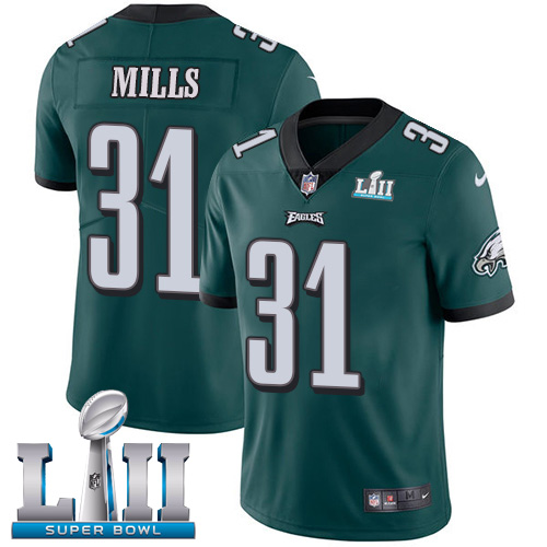 Nike Eagles #31 Jalen Mills Midnight Green Team Color Super Bowl LII Youth Stitched NFL Vapor Untouchable Limited Jersey Nike Eagles #31 Jalen Mills Midnight Green Team Color Super Bowl LII Youth Stitched NFL Vapor Untouchable Limited Jersey