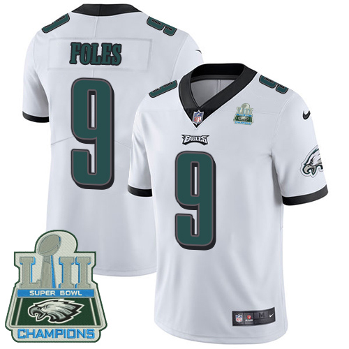 Nike Eagles #9 Nick Foles White Super Bowl LII Champions Youth Stitched NFL Vapor Untouchable Limited Jersey Nike Eagles #9 Nick Foles White Super Bowl LII Champions Youth Stitched NFL Vapor Untouchable Limited Jersey