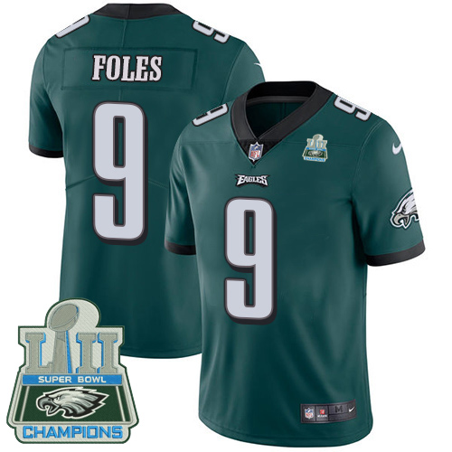 Nike Eagles #9 Nick Foles Midnight Green Team Color Super Bowl LII Champions Youth Stitched NFL Vapor Untouchable Limited Jersey Nike Eagles #9 Nick Foles Midnight Green Team Color Super Bowl LII Champions Youth Stitched NFL Vapor Untouchable Limited Jersey