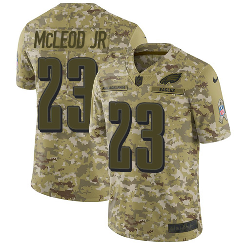 Nike Eagles #23 Rodney McLeod Jr Camo Youth Stitched NFL Limited 2018 Salute to Service Jersey Nike Eagles #23 Rodney McLeod Jr Camo Youth Stitched NFL Limited 2018 Salute to Service Jersey