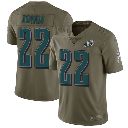 Nike Eagles #22 Sidney Jones Olive Youth Stitched NFL Limited 2017 Salute to Service Jersey Nike Eagles #22 Sidney Jones Olive Youth Stitched NFL Limited 2017 Salute to Service Jersey