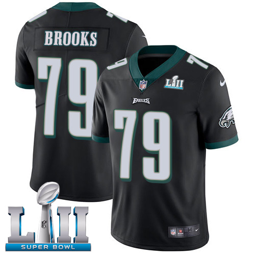 Nike Eagles #79 Brandon Brooks Black Alternate Super Bowl LII Youth Stitched NFL Vapor Untouchable Limited Jersey Nike Eagles #79 Brandon Brooks Black Alternate Super Bowl LII Youth Stitched NFL Vapor Untouchable Limited Jersey